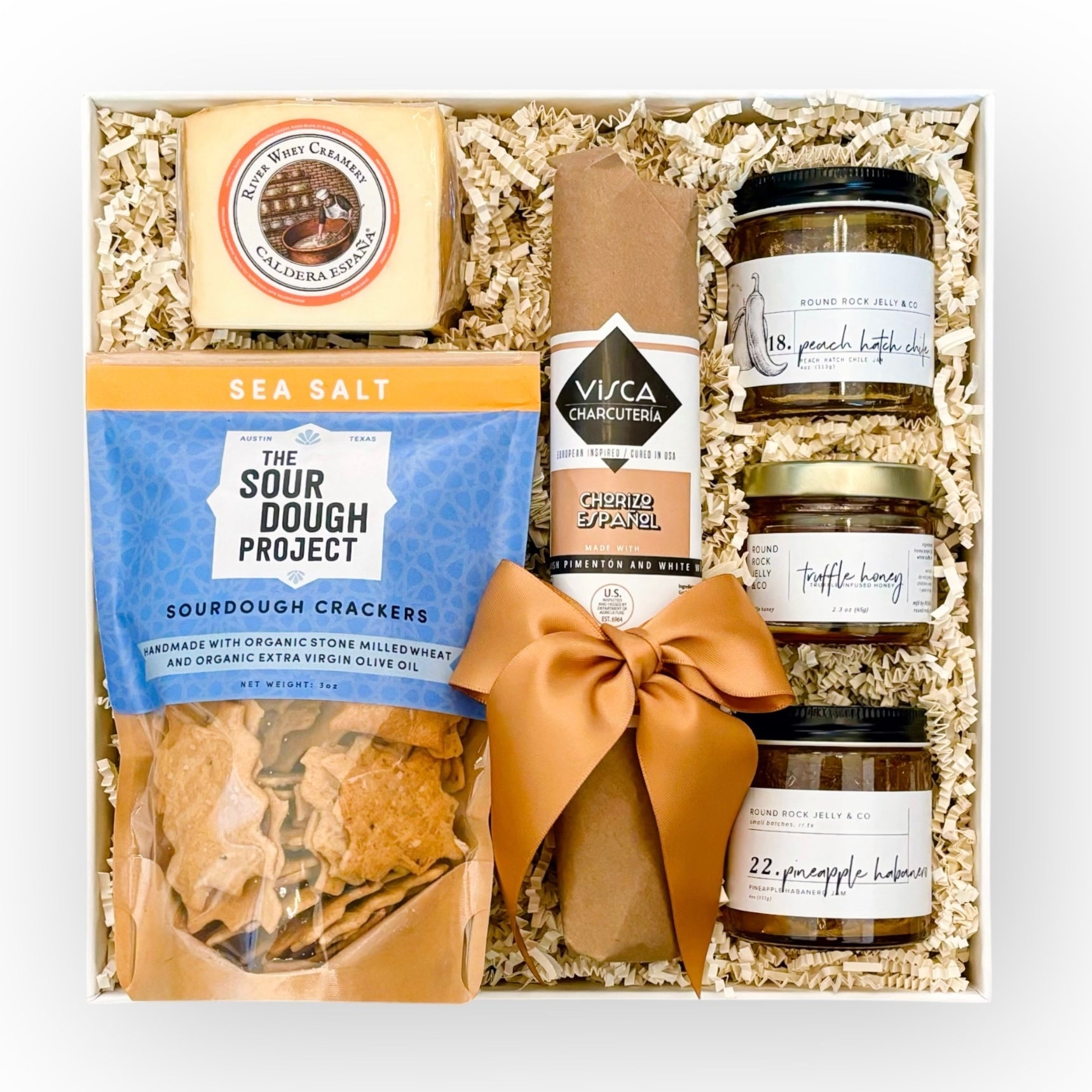 Welcome Guests the Texas Way with Our Texas Charcuterie Gift Box